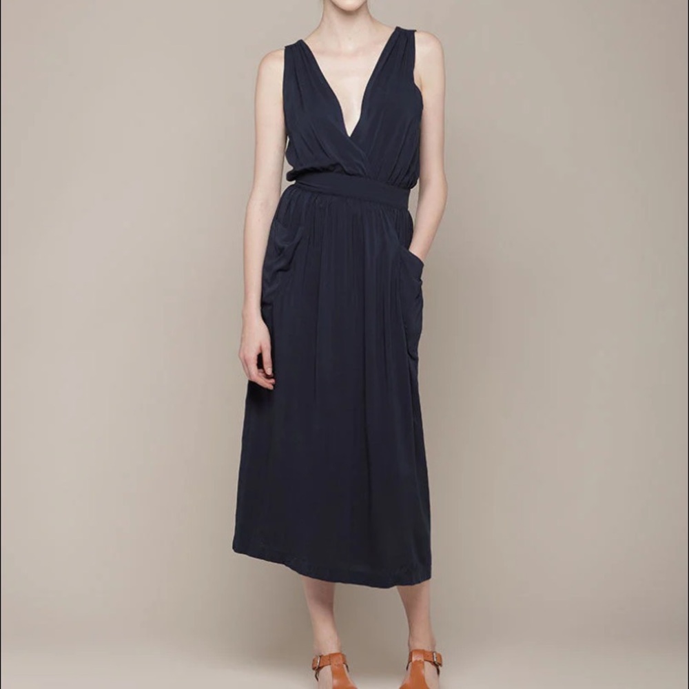 No6 Silk Nirvana Dress With Pockets & Button Down Back, Medium